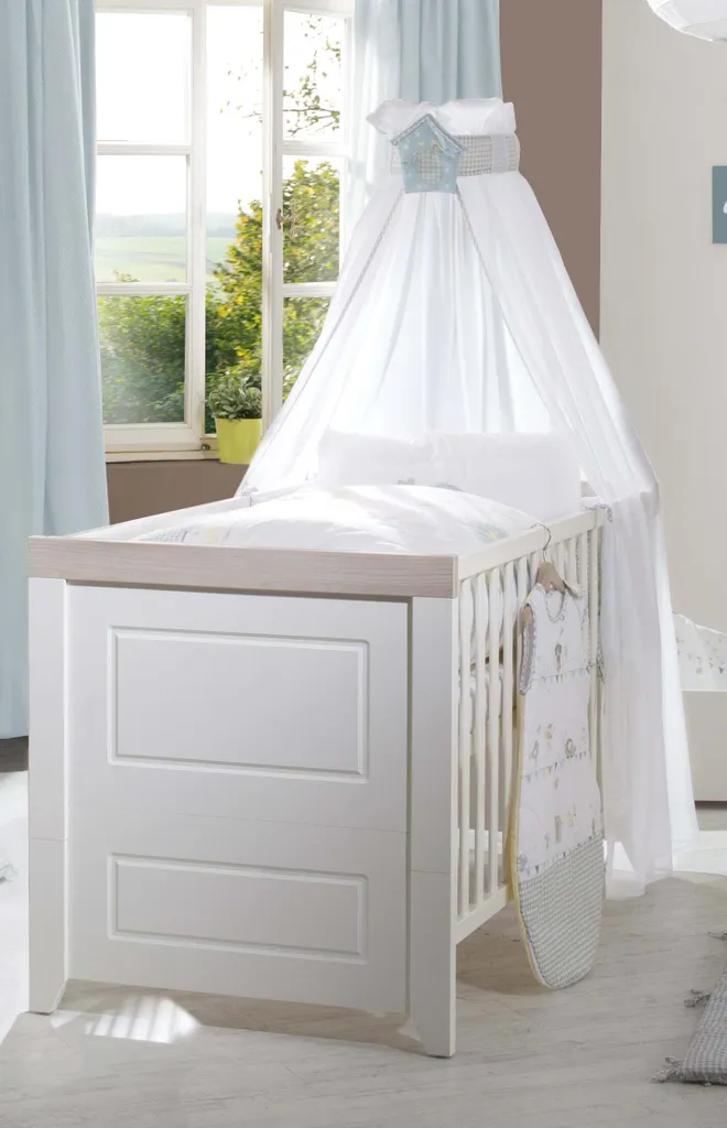 Roba Kombi-Kinderbett 'Felicia', 70 X 140 Cm, Weiß, Höhenverstellbar, 3 Schlupfsprossen, Umbaubar 4 Roba Kombi-Kinderbett 'Felicia', 70 X 140 Cm, Weiß, Höhenverstellbar, 3 Schlupfsprossen, Umbaubar – Bild 2