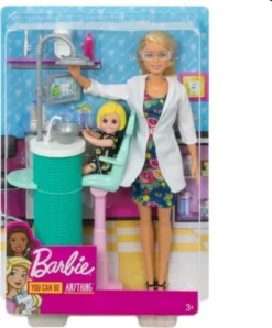 Barbie Zahnärztin-Puppe (blond) Und Spielset 38 Barbie Zahnärztin-Puppe (blond) Und Spielset -Barbie Store a3899cbd62b5443d5c10fed58a267660