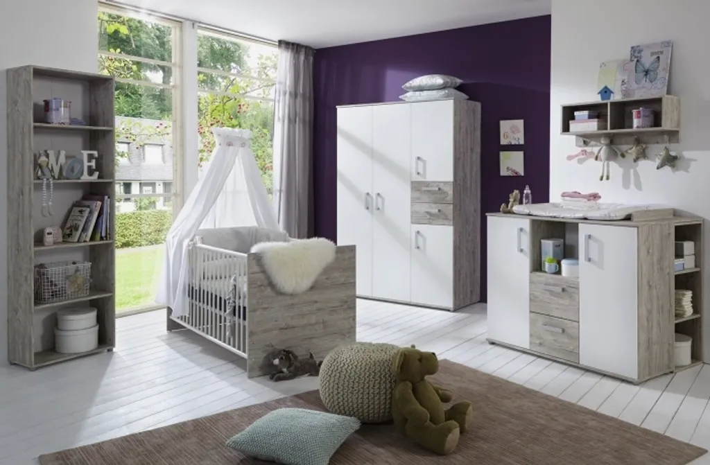 Komplett Babyzimmer Bente 7 Teiliges Komplett Set In Eiche Sand Und Weiß Von Arthur Berndt, Babyzimmermöbel Komplett 3 Komplett Babyzimmer Bente 7 Teiliges Komplett Set In Eiche Sand Und Weiß Von Arthur Berndt, Babyzimmermöbel Komplett