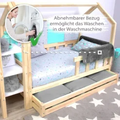 Bettkantenschutz Für Kinderbetten 70 Cm - Schutz Für Bettrahmen Kantenschutz Kinder Babybett Grau Minky -Barbie Store a40ccf56e2ea16e6ac113439e1a0fd80