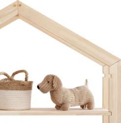 Selsey Kinderregal JAFARI - Standregal In Hausform Aus Kiefernholz Mit 3 Ablagen, Ca. 126x113x40 Cm -Barbie Store a4b51280861629a153a5a0f56d2c70db