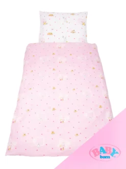 Baby Born Baby Bettwäsche | Kinderbettwäsche 135x200 + Kissen 80x80 | 100% Baumwolle Bettwäsche | Bettwäsche Für Kinder Mit Baby Born| Wende-Bettwäsche 135x200 Kinder 2 Seitig Bedruckt -Barbie Store a5b0f3e60f5e579e054975f1d3b41939