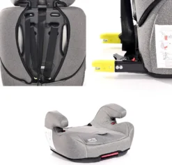 Lorelli Kindersitz Iris Isofix Gruppe 1/2/3 (9 - 36kg) Boostersitz Weiche Kissen Grau/schwarz -Barbie Store a6c98de5b950cc6a21a0c6ae7b74c8f7