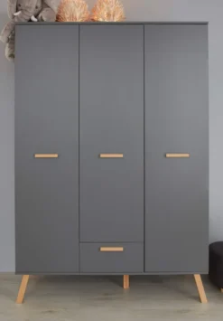 Trendteam Babyzimmer 3-teilige Kombination Mats Grau Melamin -Barbie Store a82028275f8ec41e59986360393bea46