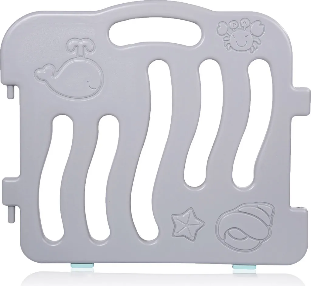 Baby Vivo Laufgitter Aus Kunststoff 12 Elemente Mit Tür In Grau / Weiß - Milo 9 Baby Vivo Laufgitter Aus Kunststoff 12 Elemente Mit Tür In Grau / Weiß - Milo – Bild 7