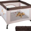 Tectake Baby Laufstall Tommy Junior 105x105x78cm - Braun