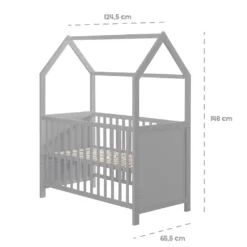 Roba Hausbett 60 X 120 Cm, Baby- & Beistellbett In Hausoptik, Taupe, 6-fach Verstellbar -Barbie Store aabd207c3ebdce3ac8a7dc63ae292e66