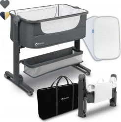 Lionelo Timon Beistellbett Mit Matratze Babybett Babywiege Reisebett Faltbar