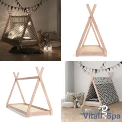 VitaliSpa Kinderbett Tipi Natur 208 X 163 X 96 Cm Massivholz -Barbie Store ac1d7eb950d8d0cfa19de72a4e86d318