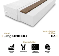 Kindermatratze Babymatratze Babybett Matratze Kokos H3/H4 KingKINDER PLUS 12cm Größe: 70 X 140 X 12 Cm 12 Kindermatratze Babymatratze Babybett Matratze Kokos H3/H4 KingKINDER PLUS 12cm Größe: 70 X 140 X 12 Cm -Barbie Store ad4afdcf09b5406facd630f9cd6f1173
