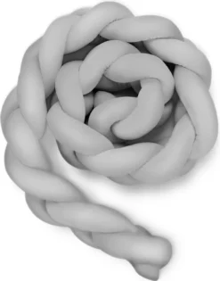 Lospitch 3M Baby Nestchen Bettschlange Babyschlafhilfe Kinder Baby Stereotypes Kissen Grau