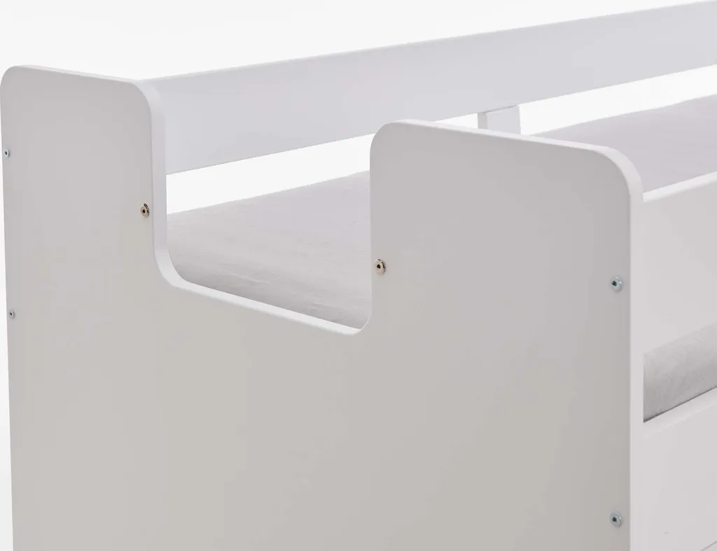 Funktions-/Hochbett FLORI, LF 90 X 200 Cm Inkl. Lattenrost Und 8 Großen Schubladen 12 Funktions-/Hochbett FLORI, LF 90 X 200 Cm Inkl. Lattenrost Und 8 Großen Schubladen – Bild 10