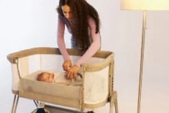 Lionelo Luna Ein Tragbares Beistellbett Mit Einer Matratze, Reisebett, Von Neugeboren Bis 9 Kg, In Der Höhe Und Der Neigung Verstellbar, 4 Rädern Mit Bremse, Befestigung Zum Elternbett -Barbie Store b0988eecb46a5e27eb5a206d330ac1a9