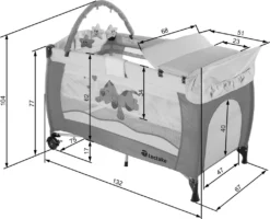 Tectake Kinderreisebett Hund 132x75x104cm Mit Wickelauflage Und Transporttasche - Braun -Barbie Store b1b0476b208fea62003be27c33f6962c
