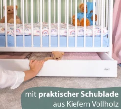 Alcube® Mitwachsendes Babybett 60 X 120 Cm Mit Schublade Gitterbett 120x60 Kiefernholz Zum Kinderbett Umbaubar In Weiß 26 Alcube® Mitwachsendes Babybett 60 X 120 Cm Mit Schublade Gitterbett 120x60 Kiefernholz Zum Kinderbett Umbaubar In Weiß -Barbie Store b1c41ec932217a6a14afe5d395ba3ed6