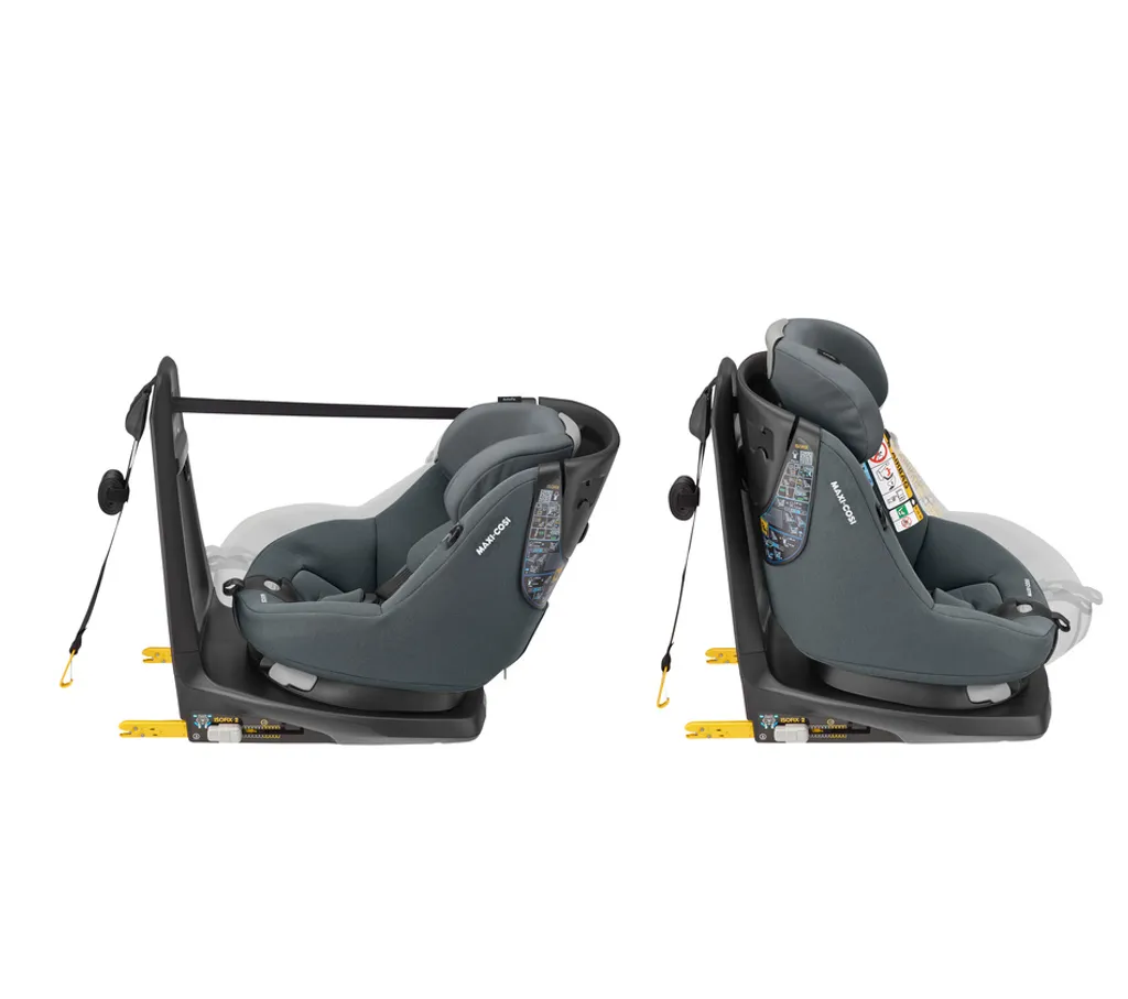 Maxi-Cosi AxissFix Autositz, 360° Drehbarer Kindersitz Mit ISOFIX Und Liegeposition, Nutzbar Ab Ca. 4 Monate Bis 4 Jahre (ca. 61 - 105 Cm), Authentic Graphite, Grau 9 Maxi-Cosi AxissFix Autositz, 360° Drehbarer Kindersitz Mit ISOFIX Und Liegeposition, Nutzbar Ab Ca. 4 Monate Bis 4 Jahre (ca. 61 - 105 Cm), Authentic Graphite, Grau – Bild 7
