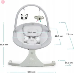 Kinderkraft Baby Rocker LULI Gray 37 Kinderkraft Baby Rocker LULI Gray -Barbie Store b26d1eeb0d6ef55a02dc40ff3e379921