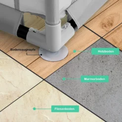 COSTWAY 206 X 185,5cm Baby Laufstall Mit 50 Spielbällen, Laufgitter Mit Atmungsaktivem Netz Und Reißverschluss, Krabbelgitter Mit 2 Türen, Laufgitterzelt Für Säuglinge Und Kinder (Grau) 11 COSTWAY 206 X 185,5cm Baby Laufstall Mit 50 Spielbällen, Laufgitter Mit Atmungsaktivem Netz Und Reißverschluss, Krabbelgitter Mit 2 Türen, Laufgitterzelt Für Säuglinge Und Kinder (Grau) -Barbie Store b420de1e273de49efe392be233b5bd3f