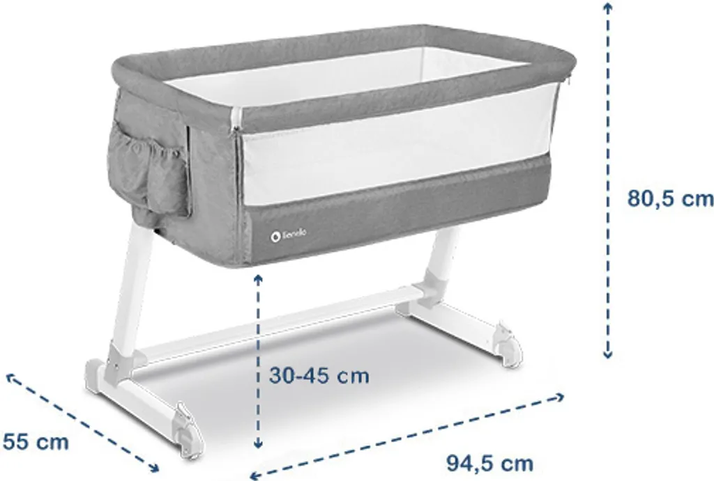 Lionelo Theo 2in1 Reisebett Beistellbett Kinderbett Ab Geburt Bis 9 Kg Grau 12 Lionelo Theo 2in1 Reisebett Beistellbett Kinderbett Ab Geburt Bis 9 Kg Grau – Bild 10