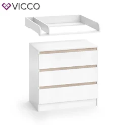 Vicco Wickelkommode Emma Weiß Sonoma 80 X 78 X 48 Cm Holzwerkstoff -Barbie Store b57317196ed1c456fc1583343c37edc8