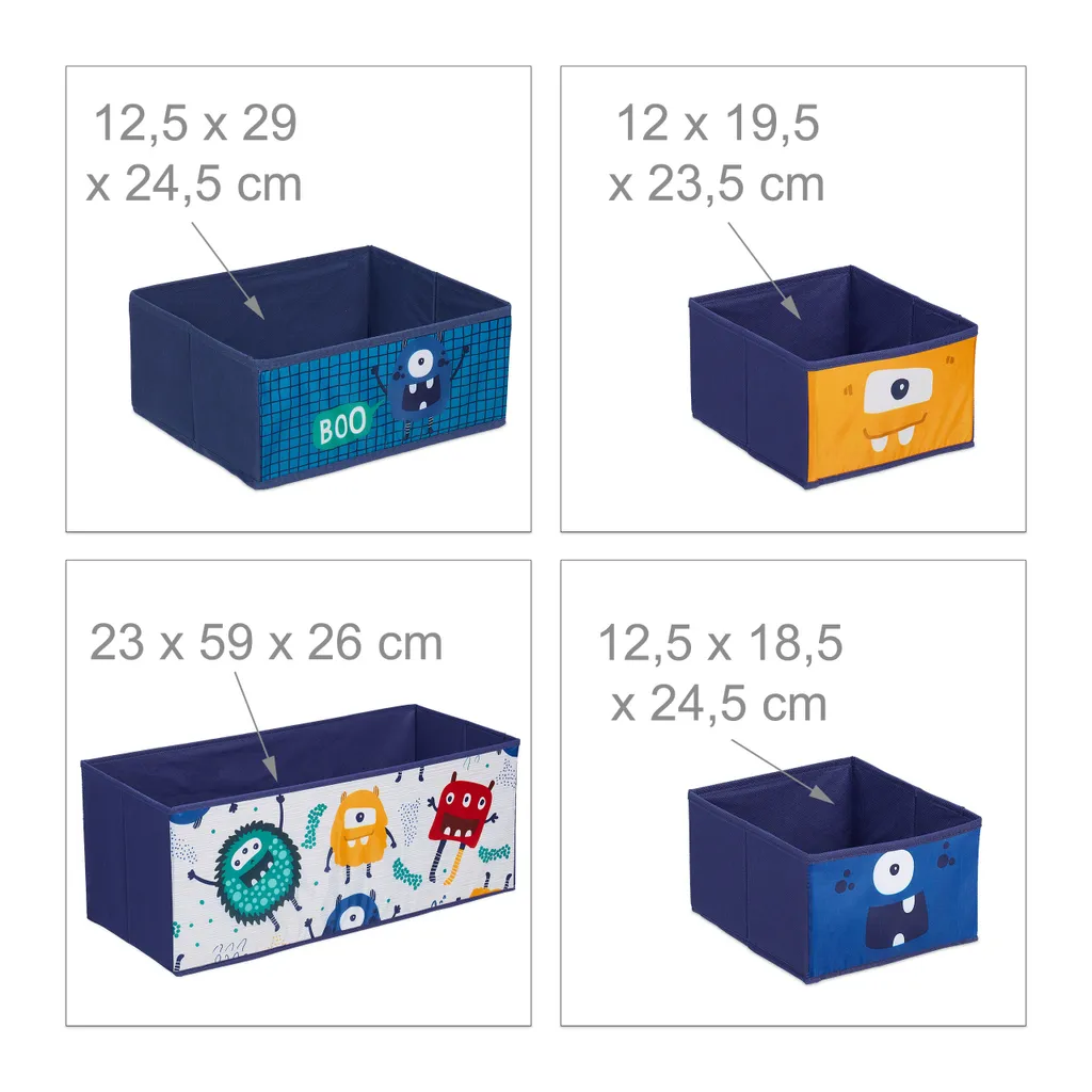 Relaxdays Kinderregal Mit Boxen Monster 7 Relaxdays Kinderregal Mit Boxen Monster – Bild 5