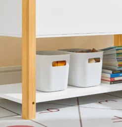 SoBuy KMB35-W Kinder Bücherregal Kinderregal Mit Ablagefächern Aufbewahrungsregal Spielzeugregal Weiß BHT Ca.: 85x45x42cm -Barbie Store b8ff92d3b6e2c637623994310317080d