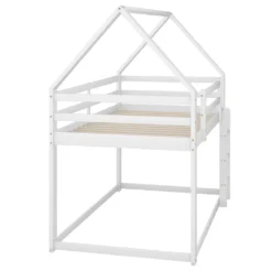 Merax Etagenbett 90x200 Cm Kinderbett Mit Leiter, 2 Einzelbetten Hochbett Für Kinder, Kiefernholzbett, Weiß -Barbie Store b936b6ae3a559a5869103fff87d47912