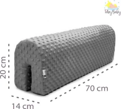 Bettkantenschutz Für Kinderbetten 70 Cm - Schutz Für Bettrahmen Kantenschutz Kinder Babybett Grau Minky -Barbie Store ba71bae200b6a79dc43601f5c26db479