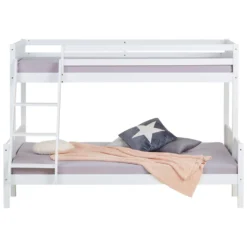Homestyle4u 1898, Kinderbett Etagenbett 90x200 Und 140x200 Jugendbett Hochbett Weiß Holz -Barbie Store bac6bc82c3baf1479f778738cc67d62f