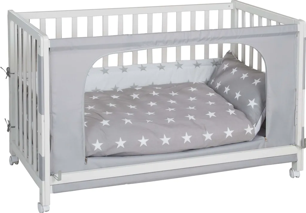 Roba Roombed, Babybett 60x120 Cm, Beistellbett Zum Elternbett Mit Kompletter Ausstattung 4 Roba Roombed, Babybett 60x120 Cm, Beistellbett Zum Elternbett Mit Kompletter Ausstattung – Bild 2