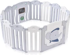 Baby Vivo Laufgitter Aus Kunststoff Faltbar - Kapitän Benjamin In Grau Und Weiß -Barbie Store bb79800cef53ad5360b556427b166466