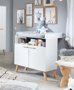 Trendteam Babyzimmer Wickelkommode Mats Weiß Melamin 96 X 105 X 78 Cm -Barbie Store bc1db022dbc209935c980301519b34e8