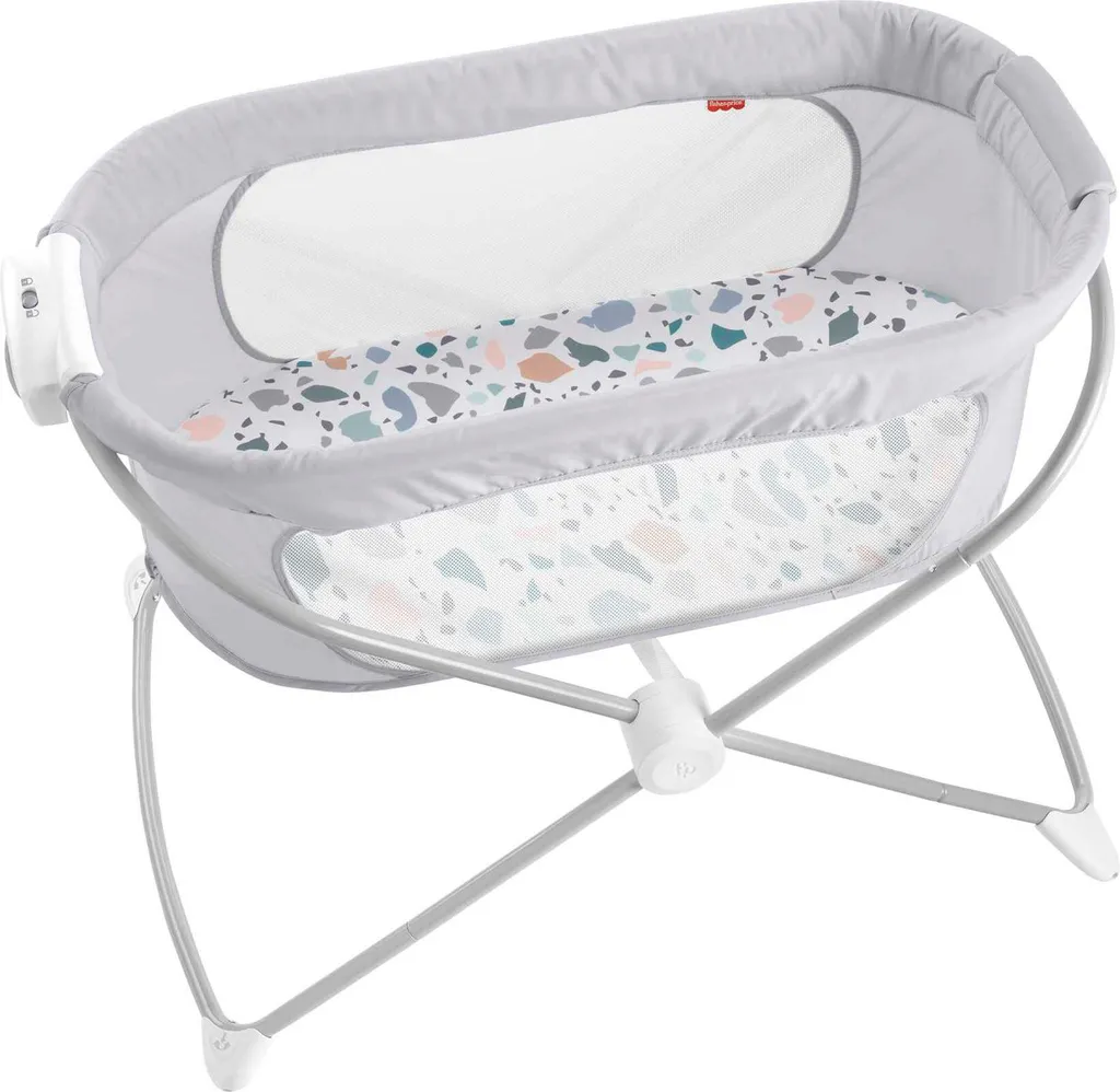 Fisher Price Fisher-Price 3-in-1 Zusammenklappbares Baby-Beistellbettchen, Reisebett & Wiege 3 Fisher Price Fisher-Price 3-in-1 Zusammenklappbares Baby-Beistellbettchen, Reisebett & Wiege