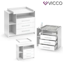 Vicco Wickelkommode Oskar Weiß 113 X 100 X 53 Cm Holzwerkstoff -Barbie Store be1b35f7b24bb7b4dcaf08b7f72b1128