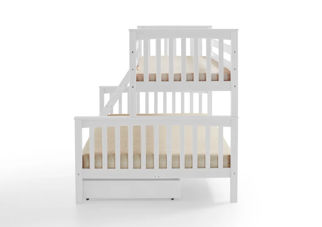 RELITA - Etagenbett 90/140 X 200 Cm Liegefläche Kick, Mit Bettschublade, Buche Massiv Weiß Lackiert 8 RELITA - Etagenbett 90/140 X 200 Cm Liegefläche Kick, Mit Bettschublade, Buche Massiv Weiß Lackiert – Bild 6