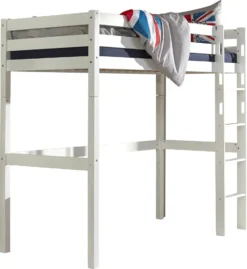 Relita Hochbett TOLI Buche Massiv Weiß Lackiert BH1021117-B90 -Barbie Store c141a30022966d2e02f6c2b97a1e0afa