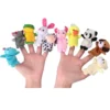 Baby Fingerpuppen Set Familie Fingerpuppen Set Für Baby Und Kinder Kinder Plüsch Tier Handpuppen Set, Plüsch Tier Set Für Kinder Geschichte Zeit Familienmitglieder (5Pcs)