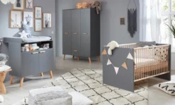 Trendteam Babyzimmer 3-teilige Kombination Mats Grau Melamin -Barbie Store c38458ca30db4f2d8253de555a13d7a3
