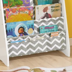 SoBuy KMB50-HG Kinder-Bücherregal Hängefächerregal Zeitungsständer Mit 4 Ablagefächern Büchergestell BHT Ca: 63x76x28cm -Barbie Store c3c1623742b1fe114b135931c4462c12