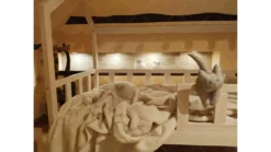 Bett Mit Barrieren, KinderBett Hausbett Für Kinder, Farbe: Natürlich, Größe: 140x200cm -Barbie Store c667b60ff70c463c11199a68fc076f68