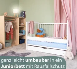 Alcube® Mitwachsendes Babybett 60 X 120 Cm Mit Schublade Gitterbett 120x60 Kiefernholz Zum Kinderbett Umbaubar In Weiß 24 Alcube® Mitwachsendes Babybett 60 X 120 Cm Mit Schublade Gitterbett 120x60 Kiefernholz Zum Kinderbett Umbaubar In Weiß -Barbie Store c83024460c84d8e877e2d64c054cd144