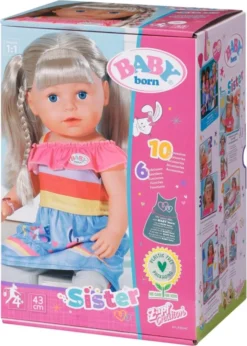 Zapf Creation Zapf BB SISTER BLOND 43CM 43CM 43CM 32 Zapf Creation Zapf BB SISTER BLOND 43CM 43CM 43CM -Barbie Store c88cab19398ac33ca56033bc46357042