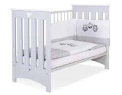 Grau Babybett 120x60 Cm Mit Matratze Für Babys Grau Lorenzo -Barbie Store c89abd61923240870fd4af7b68b4ef18