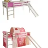 Rutschbett Joel Kiefer Massiv Weiß 90*200 Cm Nach Sicherheitsnorm EN 747-1 Und 747-2 Kinderzimmer Spiel Hochbett -Barbie Store c90498d8dbb70c2c5f68f626a4b66b83