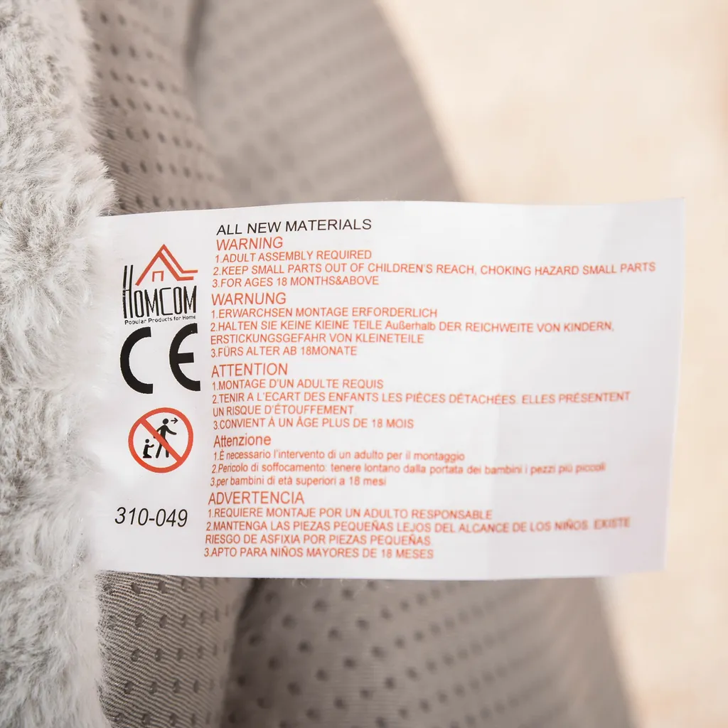 HOMCOM Plüsch-Kindersessel Plüschtier Kinderstuhl Sofa Pinguin Für Spielzimmer Kinderzimmer Für 18-36 Monaten Hellgrau+Blau 59 X 50 X 59 Cm 10 HOMCOM Plüsch-Kindersessel Plüschtier Kinderstuhl Sofa Pinguin Für Spielzimmer Kinderzimmer Für 18-36 Monaten Hellgrau+Blau 59 X 50 X 59 Cm – Bild 8