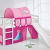 Hochbett JELLE In Weiss Mit RUTSCHE Und Rosa FROZEN / Eiskönigin / Anna & Elsa Vorhang. Kinderbett & Spielbett Von LILOKIDS -Barbie Store ceaefc935bfb916f6953da5d1c81d1c2