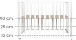 Roba Laufgitter 'Little Stars', 100x100 Cm, Sicheres Spielgitter Inkl. Schutzeinlage & Rollen, Weiß -Barbie Store cff2e384afd28a9d20c2baa1e4cc6422