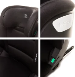 Kindersitz APP-FIX 100-150CM I-SIZE 15-36kg Norm ECE R129, 3 - 12 Jahre, Isofix Seitenprotektoren, Zusätzlicher Kopfschutz, Neigungsverstellung Farbe: Schwarz 20 Kindersitz APP-FIX 100-150CM I-SIZE 15-36kg Norm ECE R129, 3 - 12 Jahre, Isofix Seitenprotektoren, Zusätzlicher Kopfschutz, Neigungsverstellung Farbe: Schwarz -Barbie Store d0a49efd5e28124223be10c7881578f2