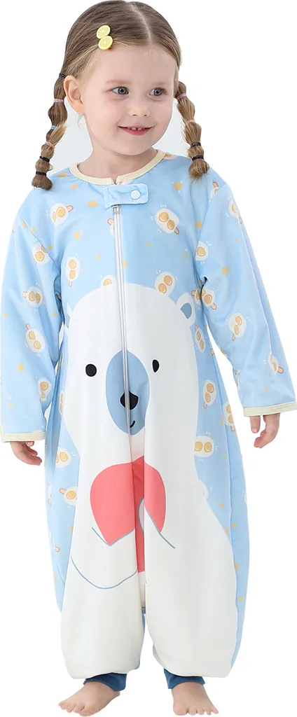 Topchances Baby Schlafsack Neugeboren Winter Leichter Langarm Kinderschlafsack Flanell Cartoon Schlafsack Mit Beinen Outdoor Camping Jungen Mädchen 1-7 Jahre Alt,Hellblau,L 3 Topchances Baby Schlafsack Neugeboren Winter Leichter Langarm Kinderschlafsack Flanell Cartoon Schlafsack Mit Beinen Outdoor Camping Jungen Mädchen 1-7 Jahre Alt,Hellblau,L