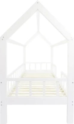 Puckdaddy Hausbett Carlotta 200x90 Cm Kinder Bett Aus Holz In Weiß Abnehmbarer Rausfallschutz -Barbie Store d0d368a36aa7e29005bddd9e918f5e58